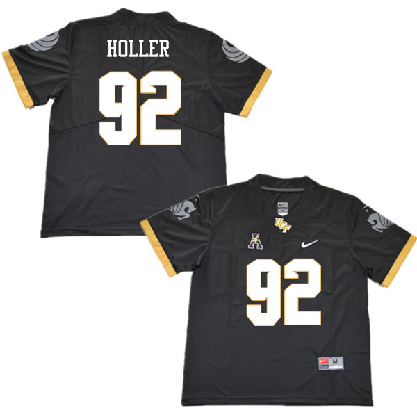 Men #92 Alec Holler UCF Knights College Football Jerseys Sale-Black